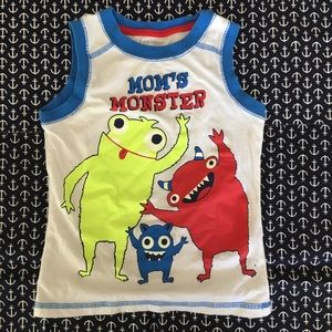 ⭐️ Mom’s Monster Creature-Printed Cotton Knit Tank